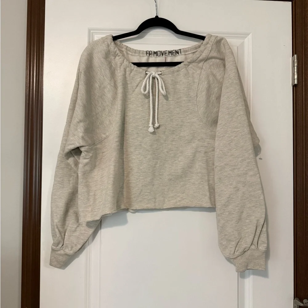 NWOT Free People For the Win Sweatshirt - Picture 3 of 4